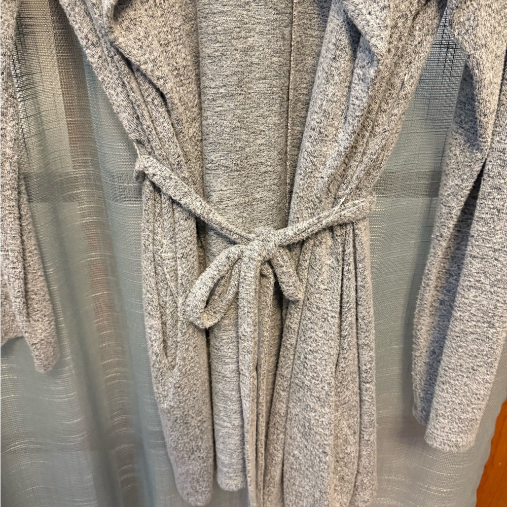 Light Gray Knit Robe - Picture 3 of 3